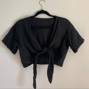 Linen Crop Top